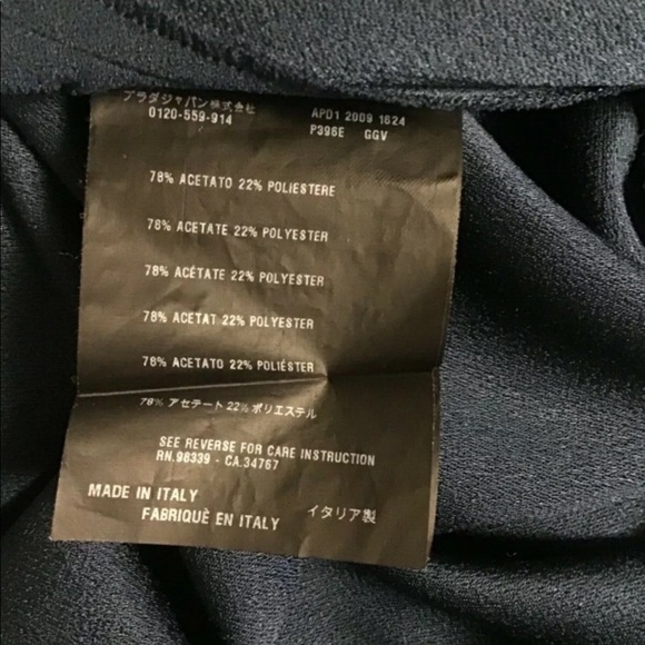 Prada Abito blue dress sheath ruched accents - Picture 12 of 12